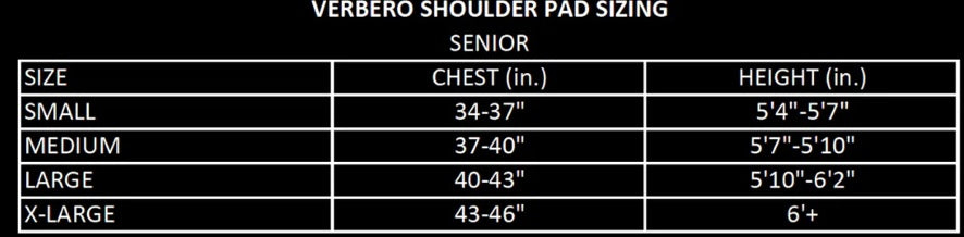 Top Selling Hockey Shoulder Pads: VERBERO SHIELD (Price Includes Free USA Shipping)