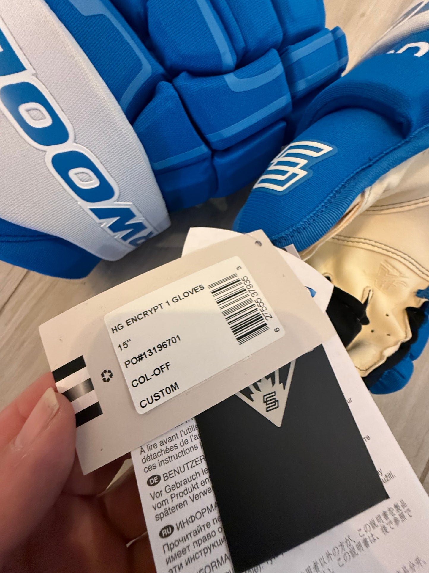 Top Selling Hockey Gloves: Sherwood Code Encrypt 1 Team Stock Gloves (Price Includes Free USA Shipping)