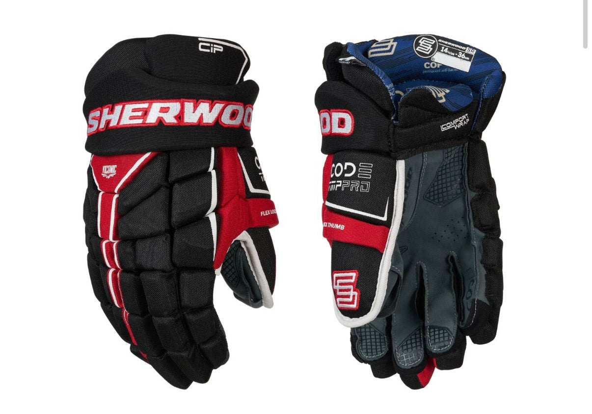 Top Selling Hockey Gloves:  SHERWOOD CODE TMP PRO (Price Includes Free USA Shipping)