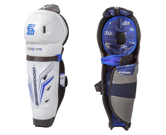 Top Selling Hockey Shin Pads: SHERWOOD CODE TMP 2 (Price Includes Free USA Shipping)