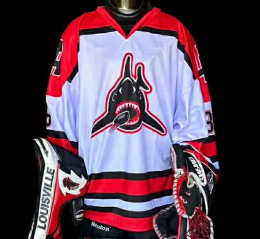 New Sharks Goalie Cut Jersey (Price Includes Free USA Shipping)